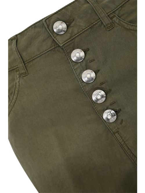 Pantalone Koons cropped con bottoni gioiello DONDUP | DP268B CF0197D BM5637